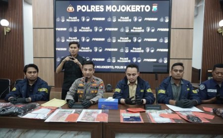 Polres Mojokerto Ungkap Kasus Penipuan Modus Uang Gaib, Dua Tersangka Diamankan di  Malang