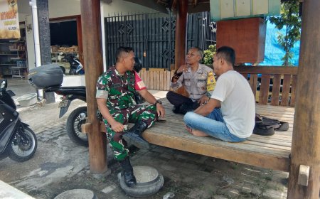 Bhabinkamtibmas Bulakrejo Ajak Masyarakat Jaga Kerukunan dan Dukung Ketahanan Pangan
