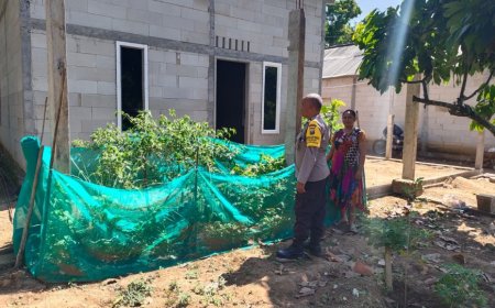 Polsek Gemarang, Bhabinkamtibmas Desa Durenan, pekarangan produktif, ketahanan pangan keluarga